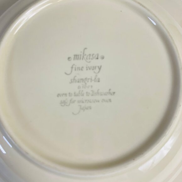 Mikasa Shangri La Serving Bowl 10" Bird Floral Butterfly Design VTG Decorative - Picture 5 of 12